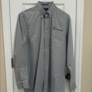 Lands' End Gray Men's Dress Shirt